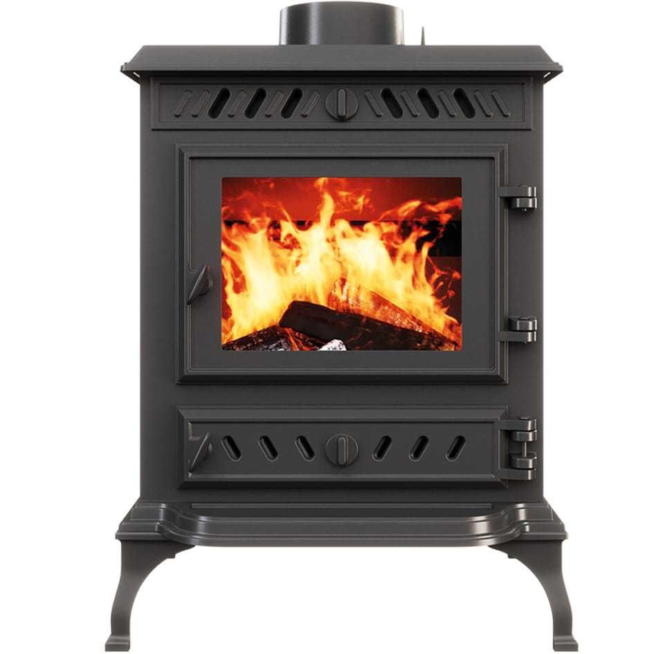 Piec piecyk kominek żeliwny koza KAWMET P3 ECO 7,4 kW wolnostojący