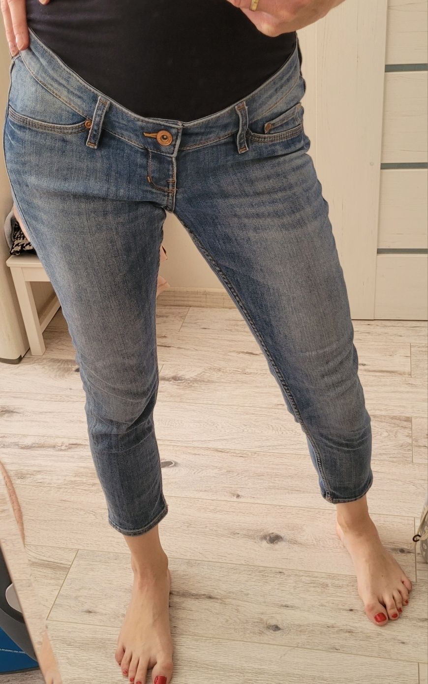 Spodnie ciążowe jeansy HM 36