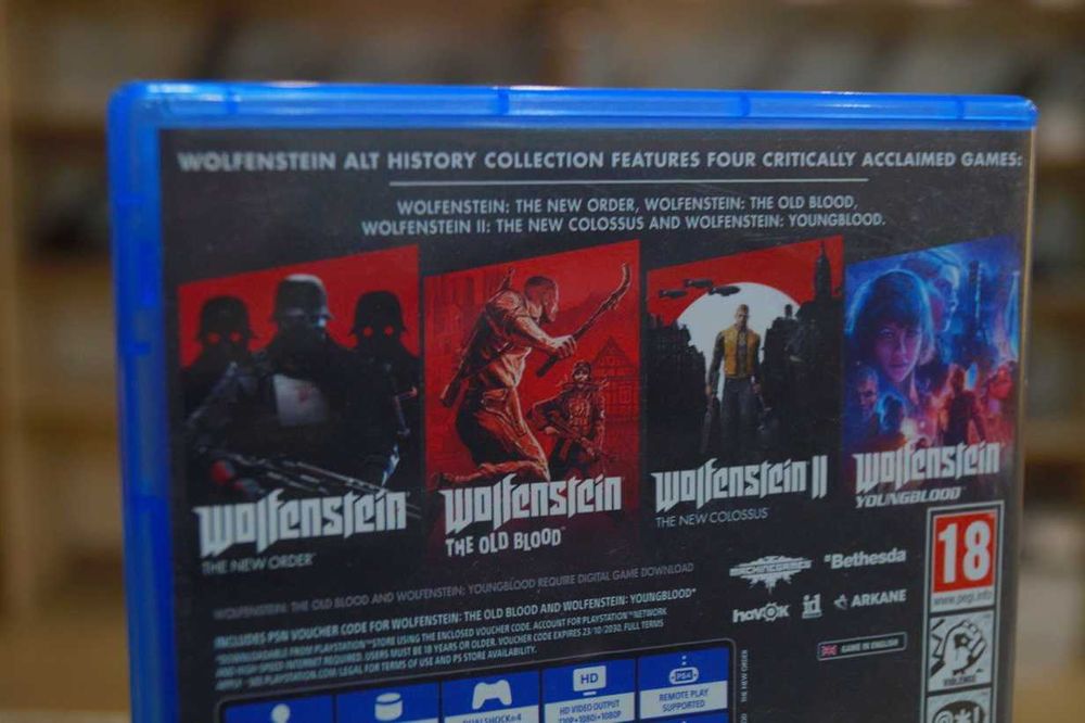 КОЛЕКЦІЙНА ГРА Wolfenstein Alt History Collection Б/У TVOYO
