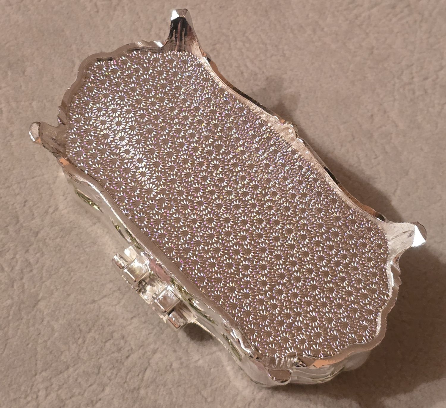 Piękna szkatułka dworska z metalu w carskim stylu Faberge St.Petersbur