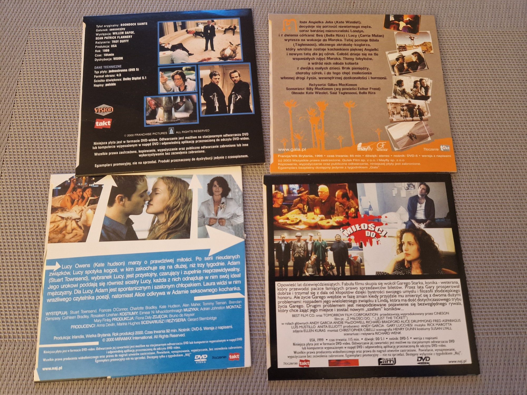 4xDVD Święci z Bostonu, Wszystko o Adamie, W stronę Marrakeszu, Z miło