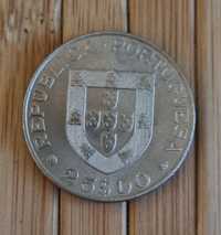 Moeda 25$00 escudos 1977 centenario da morte de Alexandre Herculano