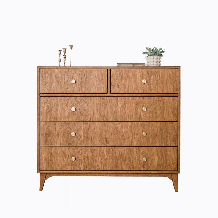 Komoda dębowa Fornhold – designerska, drewniana, handmade, mid-century