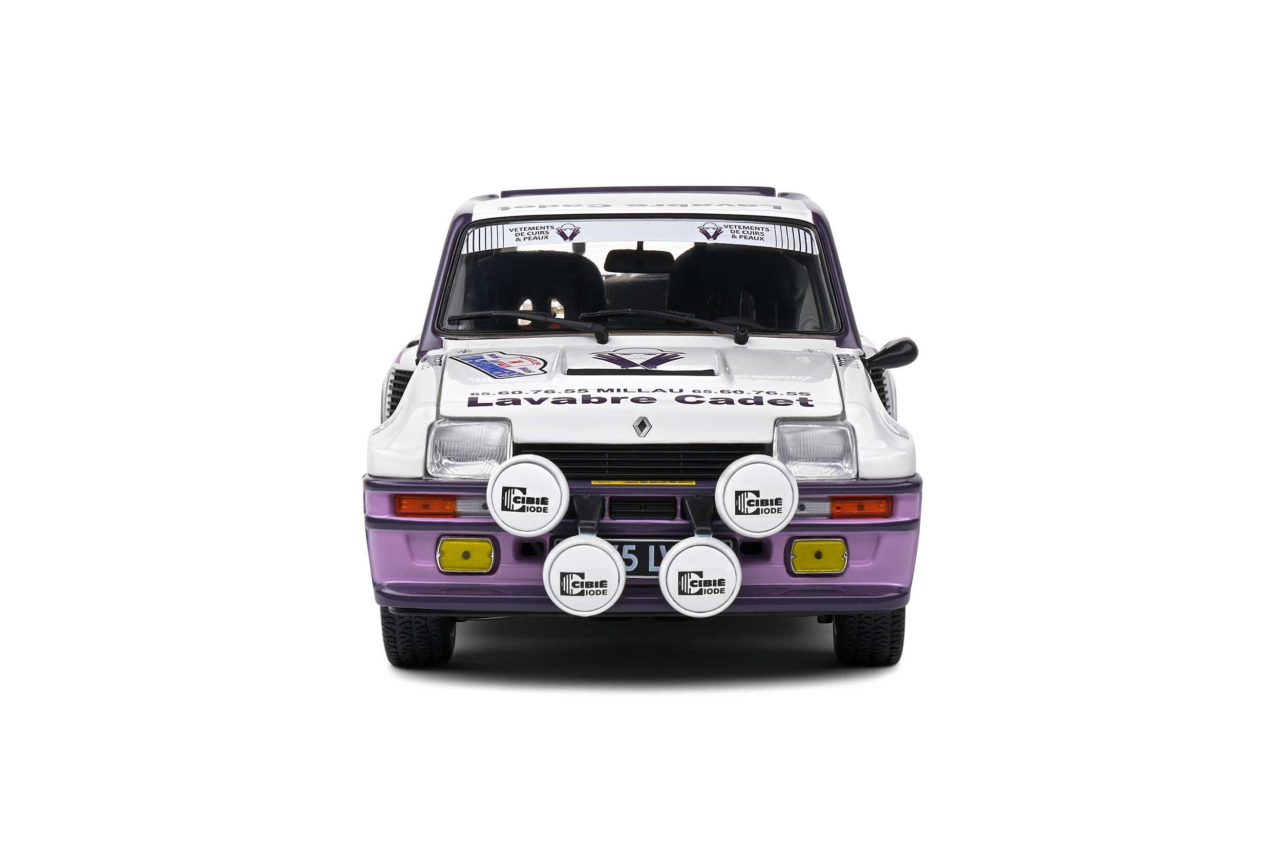 Renault 5 Turbo Rallye Lyon Charbonnière 1983 #14 Auriol Solido 1:18