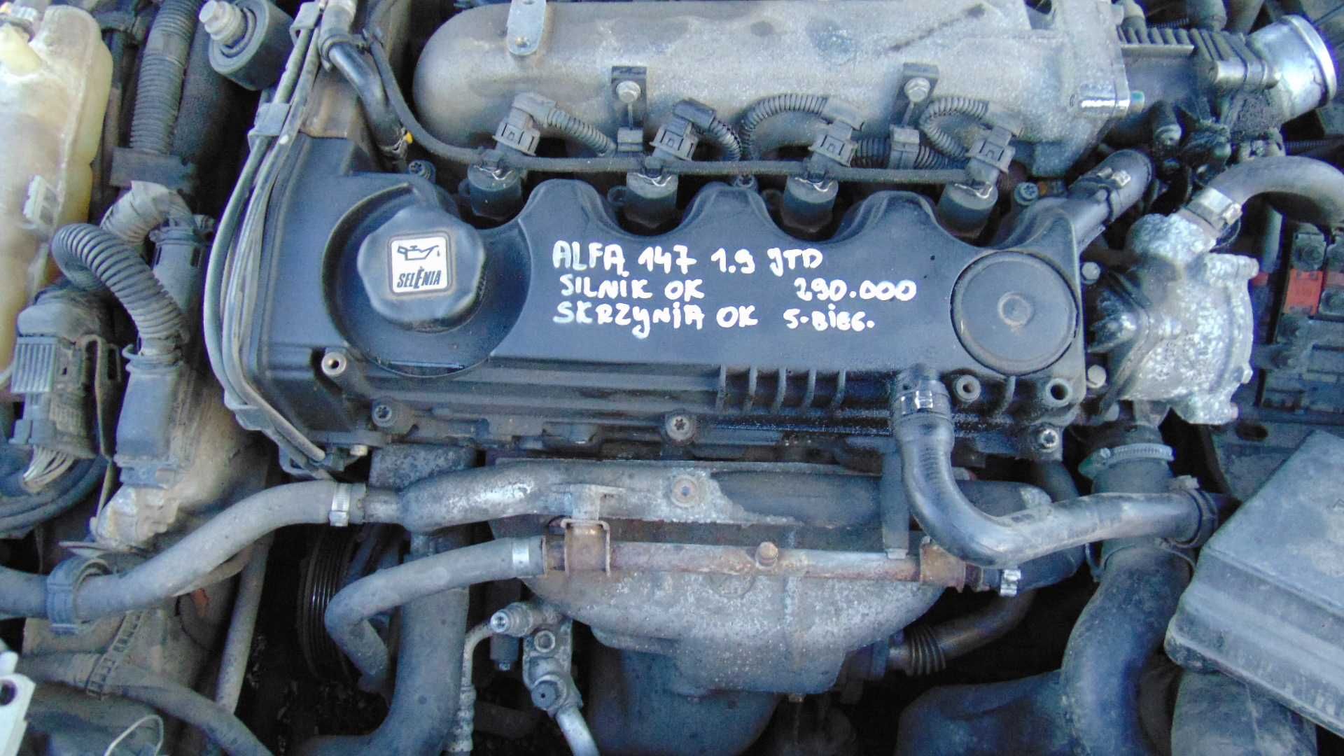 Mar55 Silnik 1.9JTD alfa romeo 147 156 stilo wysyłka części gwarancja