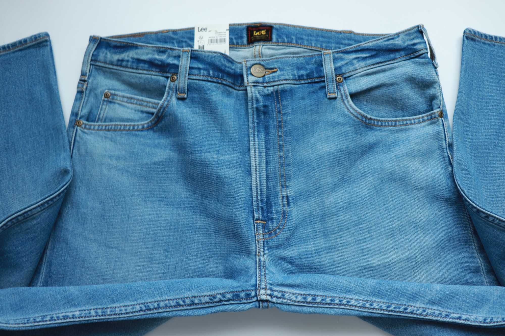LEE RIDER W36 L30 męskie spodnie jeansy slim straight nowe okazja