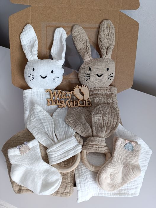 Zestaw prezentowy dla niemowlaka prezent babyshower narodziny chrzest