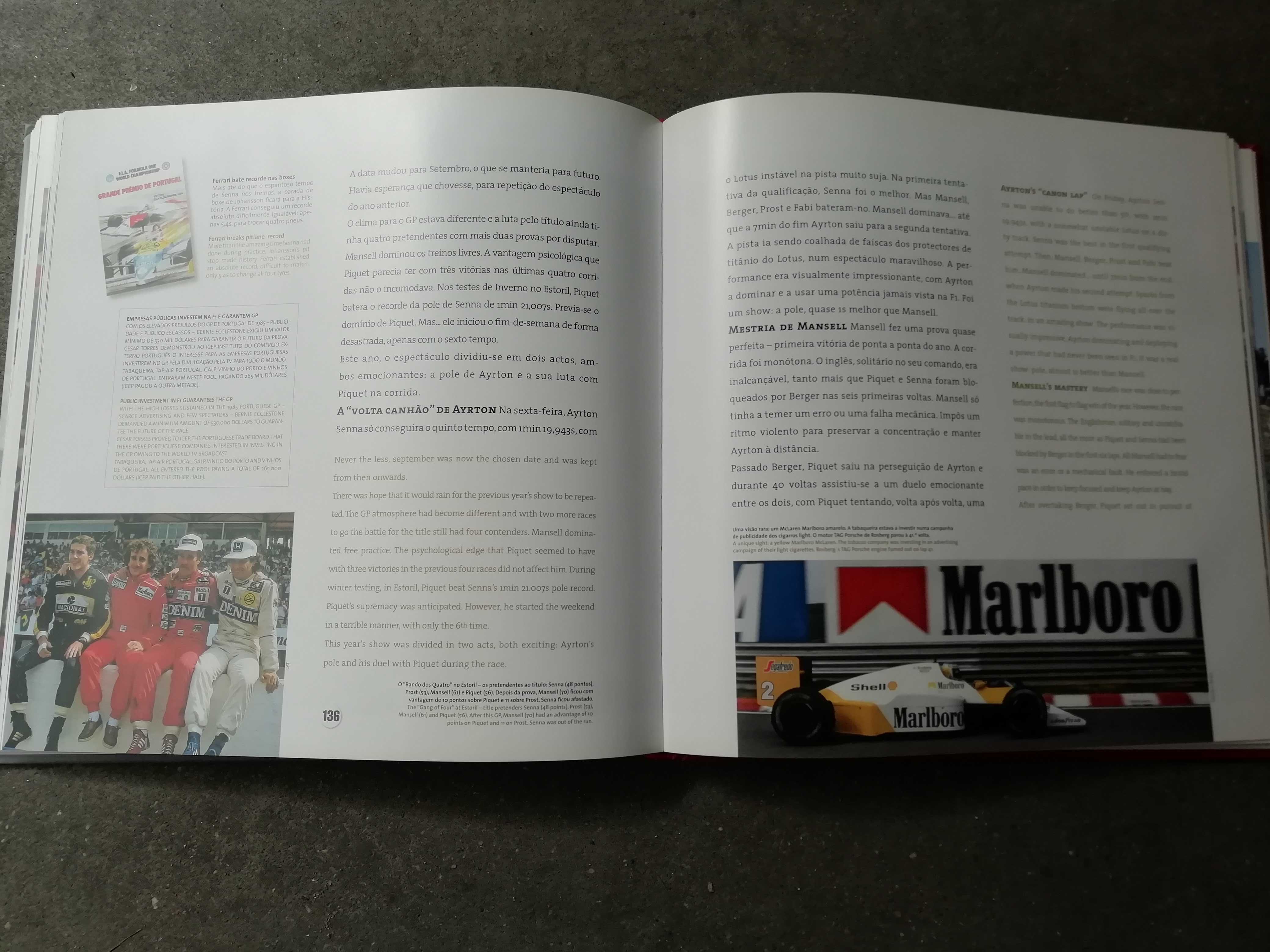 Livro formula 1 em Portugal