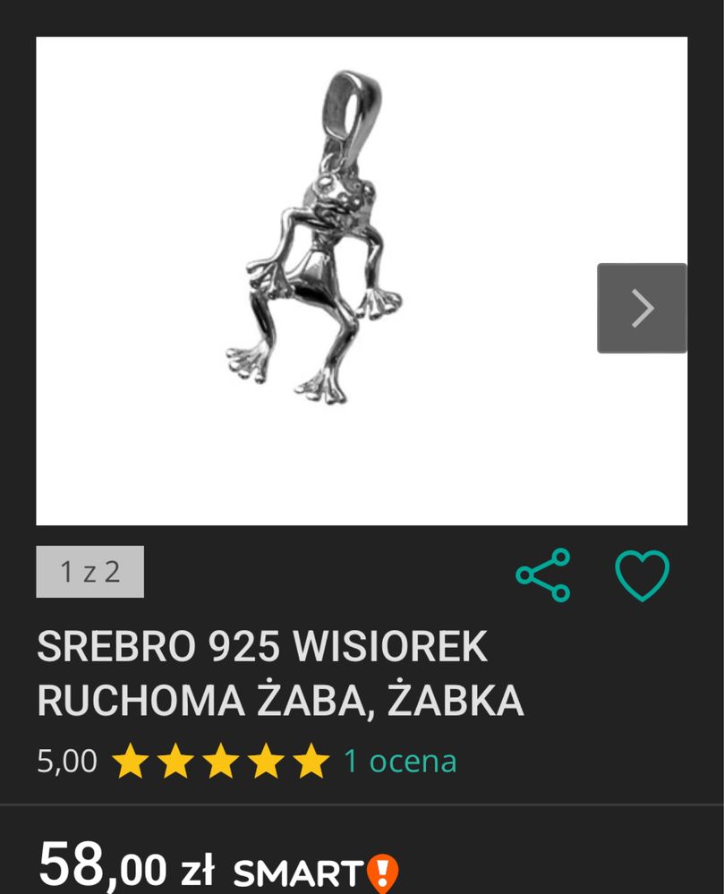 Srebrny 925 komplet ruchome zaby