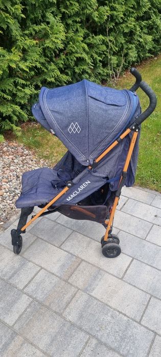 Wózek spacerówka  Maclaren jeansowy parasolka