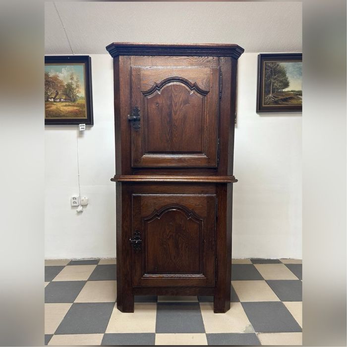 Вітрина кутова шафа дерево шкаф витрина 2843