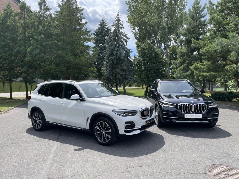 Auto do ślubu BMW X5 w kolorze BIAŁYM i CZARNYM