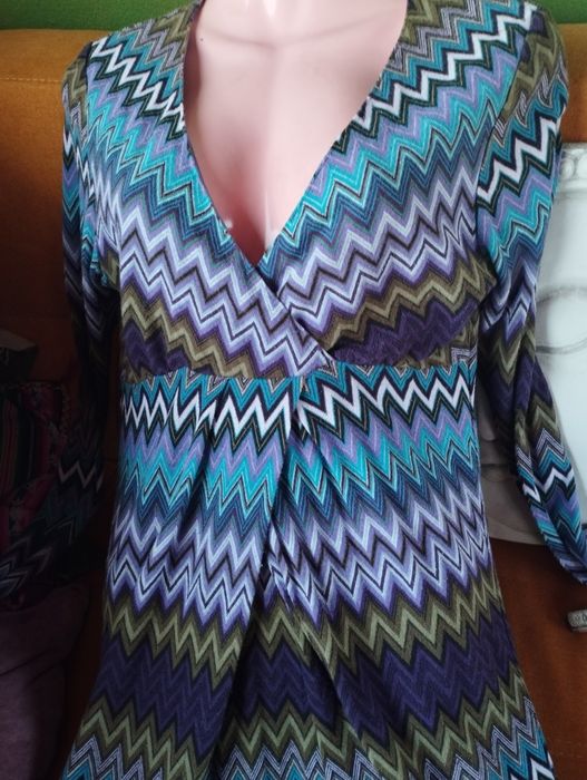 Vestido  colorido da marca Comma.