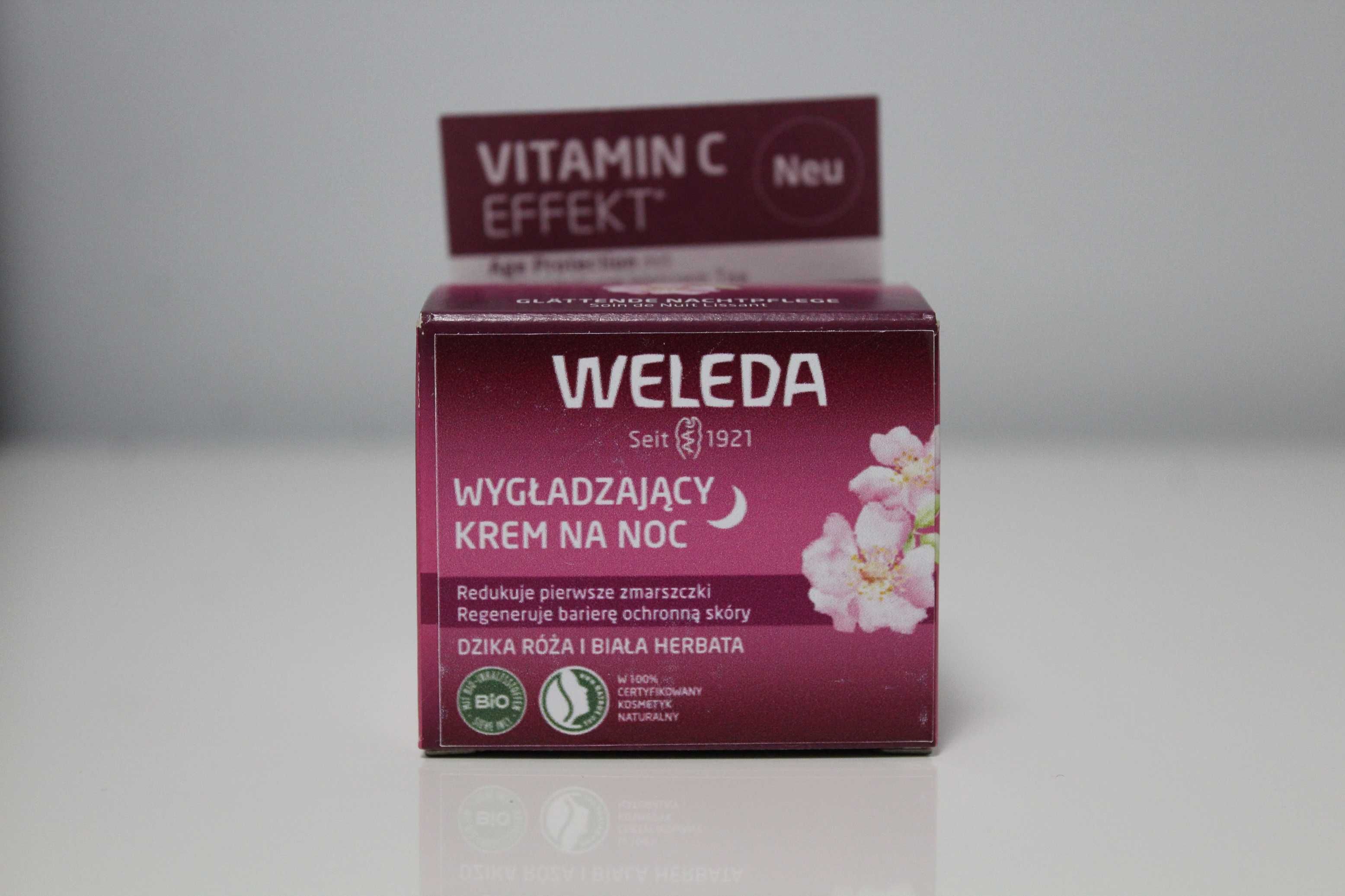 WELEDA Wygładzający krem na noc z dziką różą i białą herbatą, 40ml