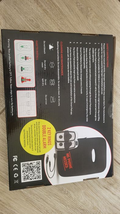 Podkładka pod fotelik samochodowy dzieciecy alarm bezpieczny nowa