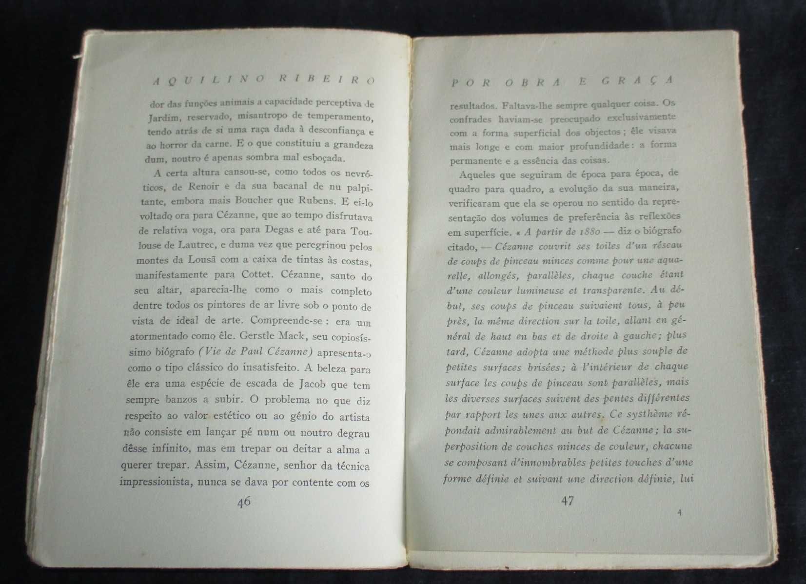 Livro Por Obra e Graça Aquilino Ribeiro Bertrand