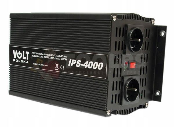 Przetwornica 12V 230V samochodowa napięcia IPS 2000W/4000W (PRZ26)