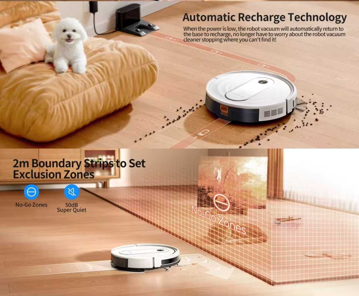 Robot odkurzacz Laresar P10 nowy model, mopowanie (nie iRobot) prezent