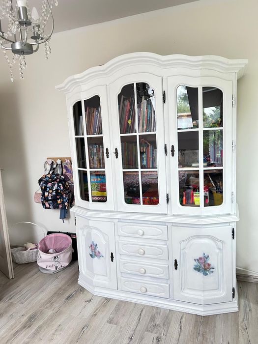 Zakor Flandern witryna komoda dębowa kredens szafa