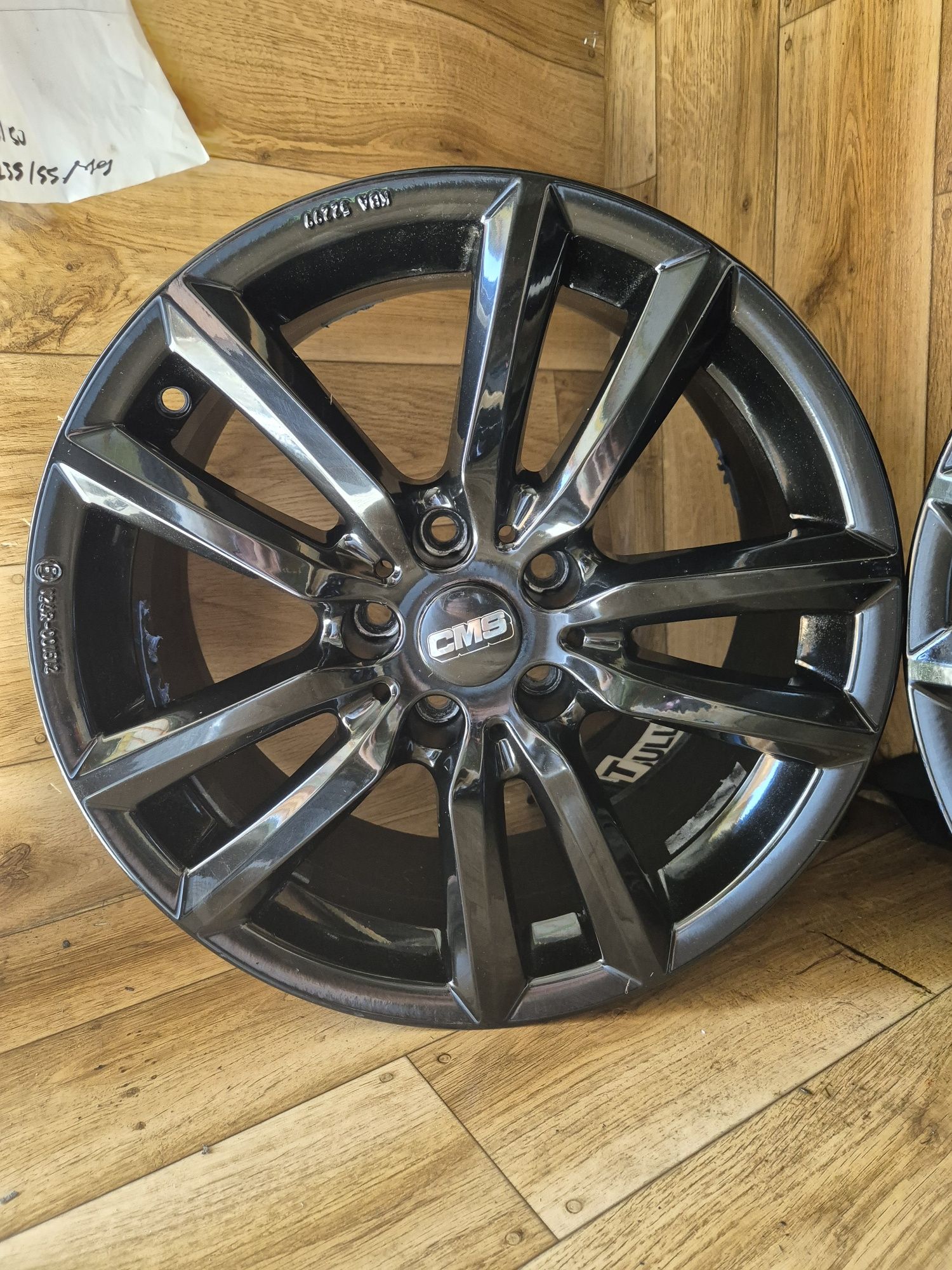 Alufelgi CMS 17 cali 5x112 et27 7,5j Czarny połysk stan bdb