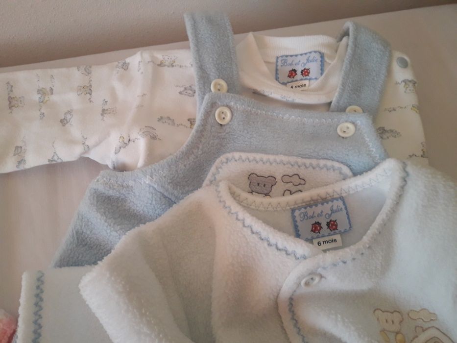 Conjunto azul para 6 meses