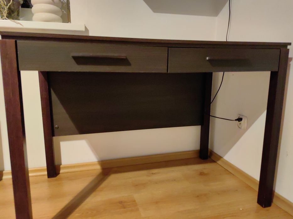 Biurko z szufladami wenge black Red White