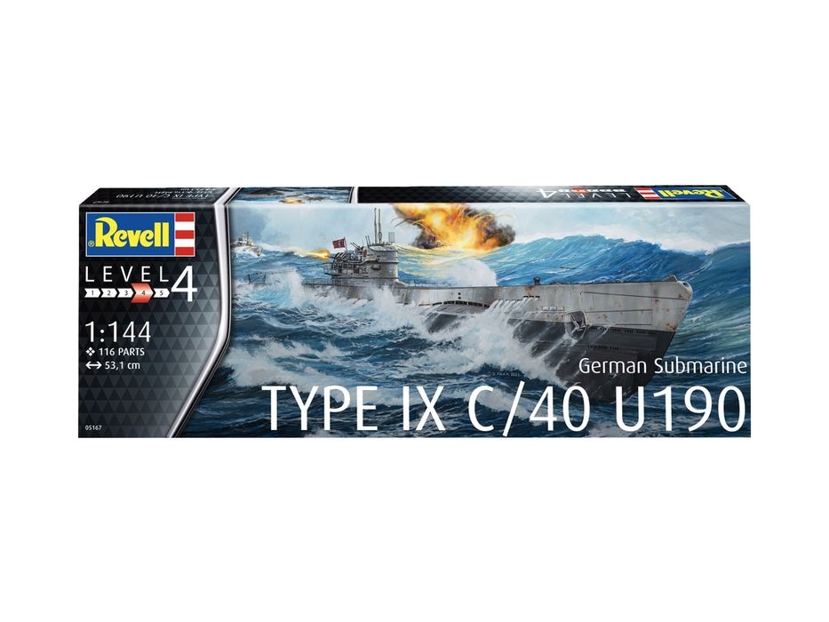 STATEK model 1/144 Revell 05167 GERMAN SUBMARINE T.IX C/40