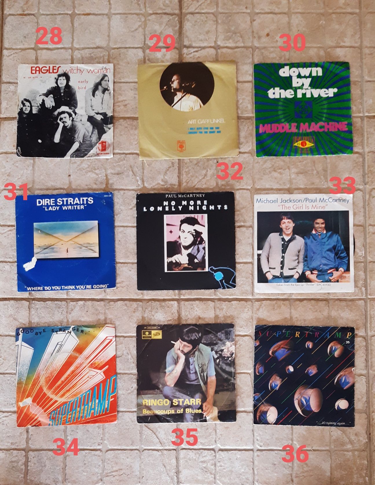 Discos de vinil singles