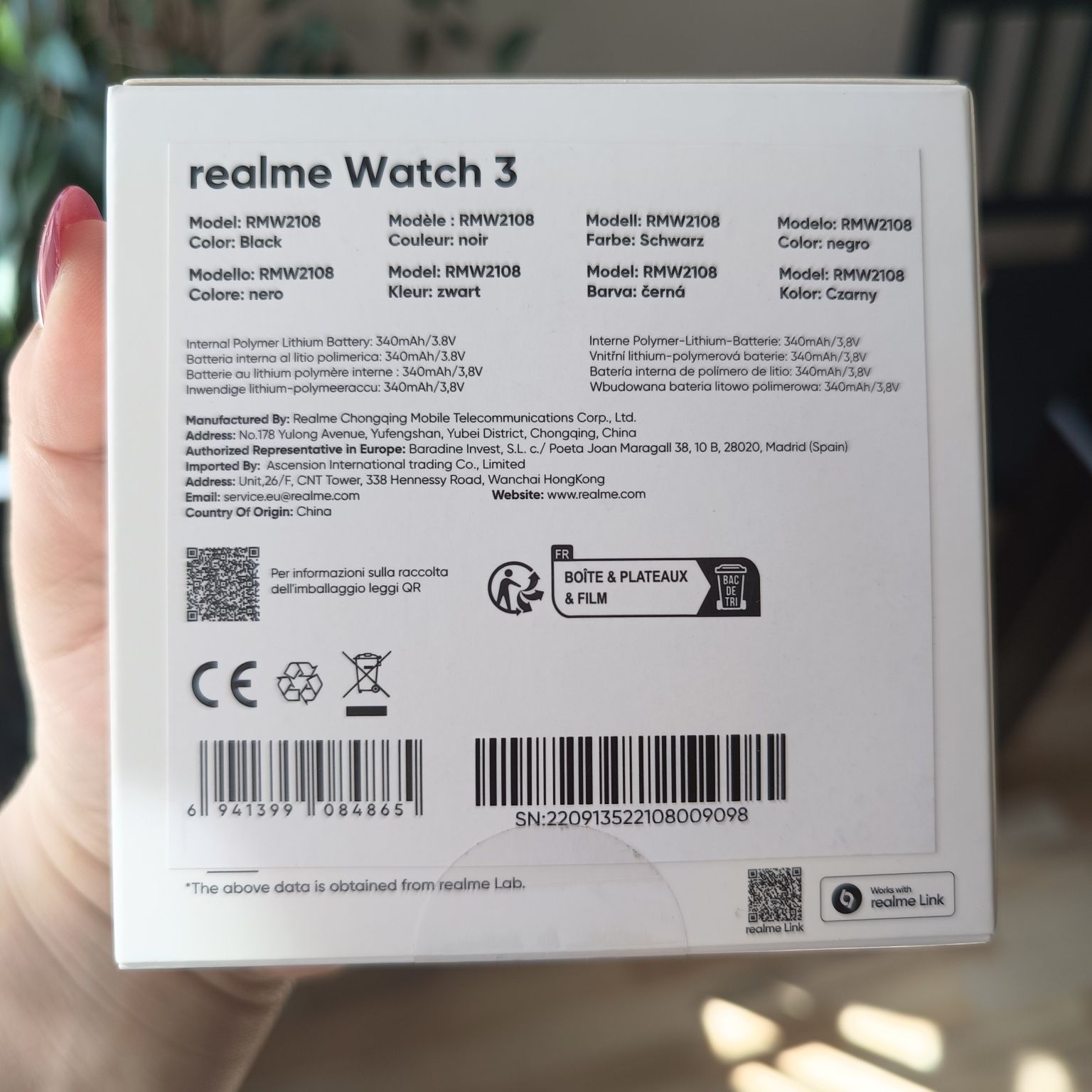 smartwatch realme watch 3