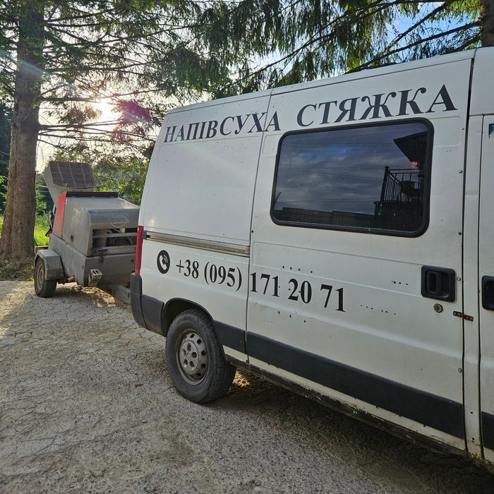 Стяжка підлоги, Напівсуха стяжка