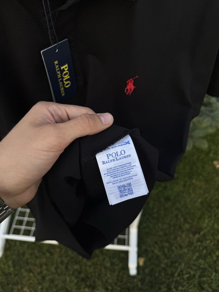 Футболка Polo Ralph Lauren воротник полузамок Поло ральф чоловіча літо