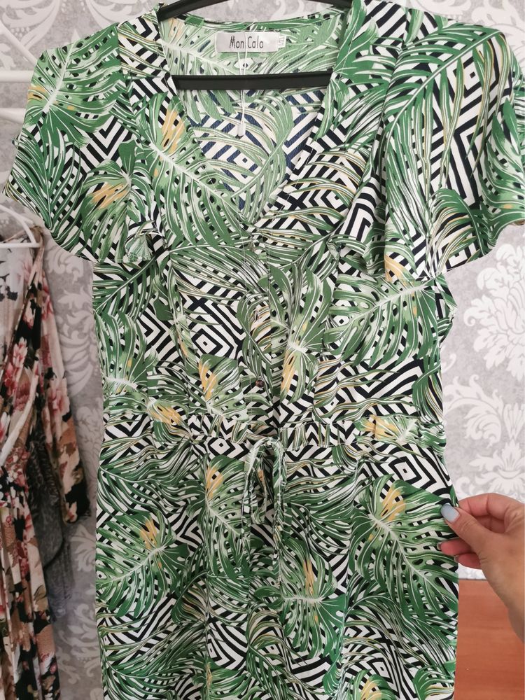 Плаття розмір хл зелене в пол сарафан
