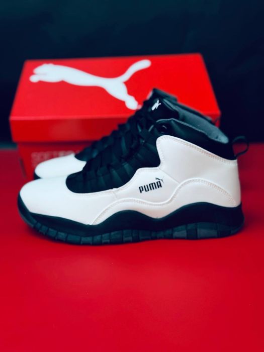 Зимние кожаные кросовки Пума / зимові кросівки Puma / крсавки Пума