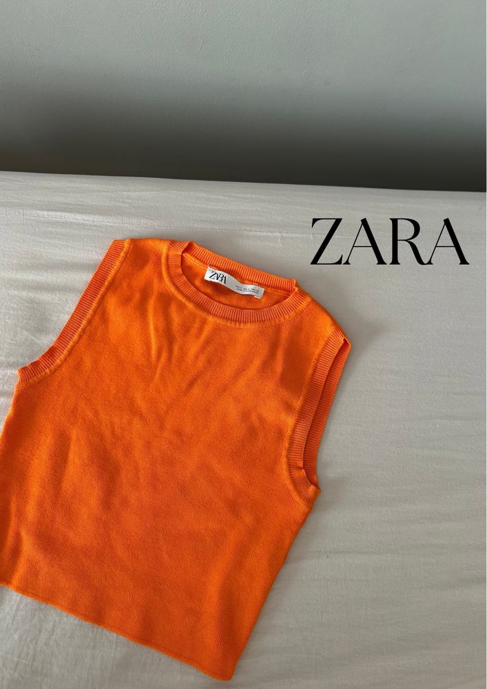 Pomarańczowa kamizelka Zara S