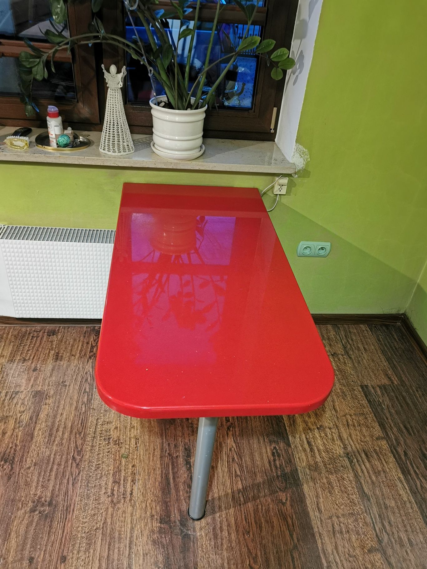 Szafka łazienkowa lakierowana 180cm z umywalką i stolikiem