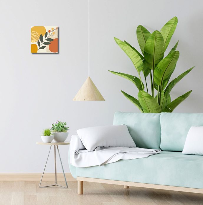 Obraz 20x20cm Światło i Cień w Botanice