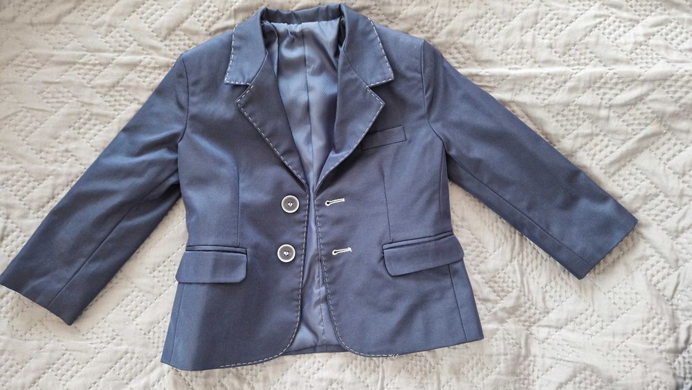 Garnitur chłopięcy rozm 98 z muszką