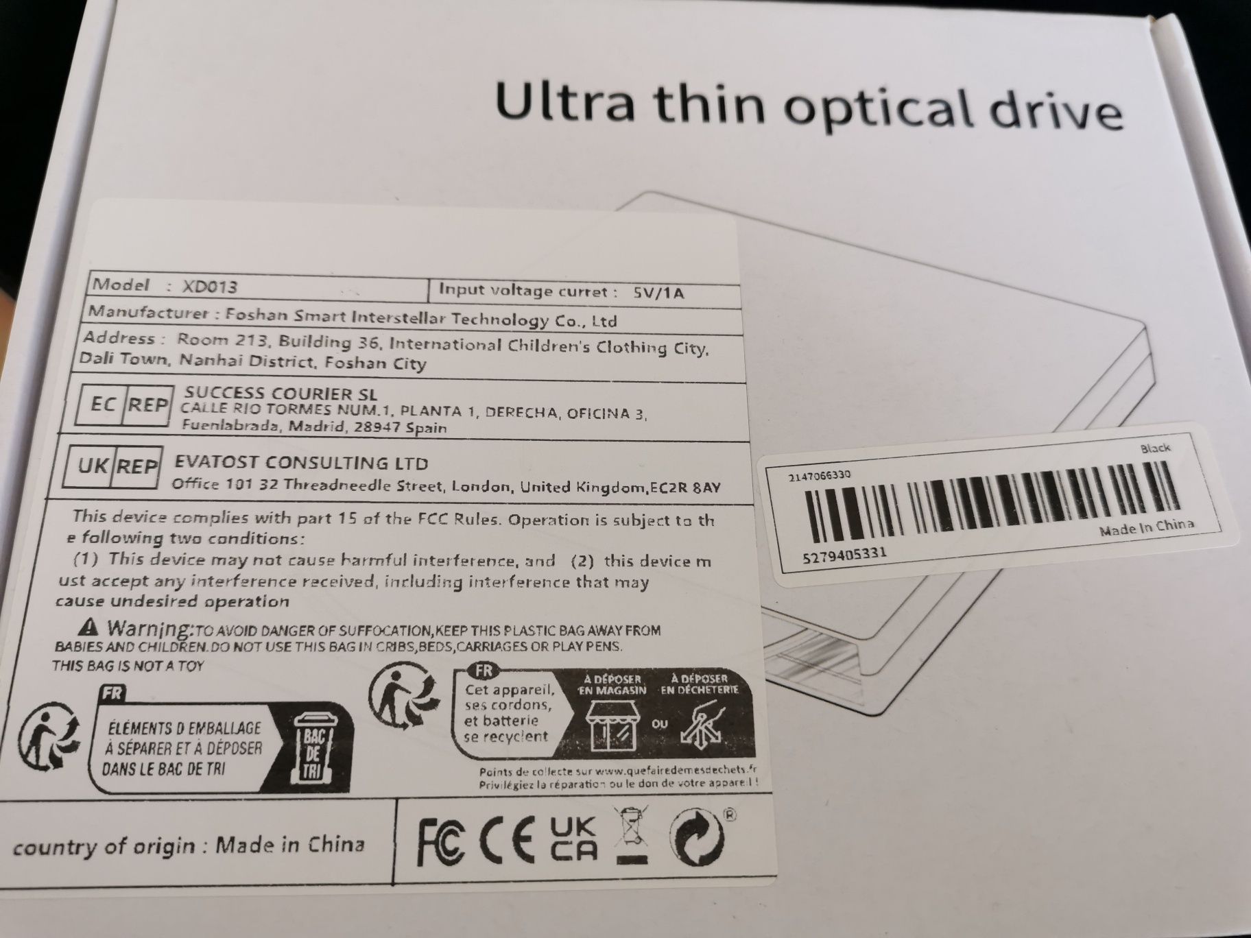 Cdrw externo ultra thin
