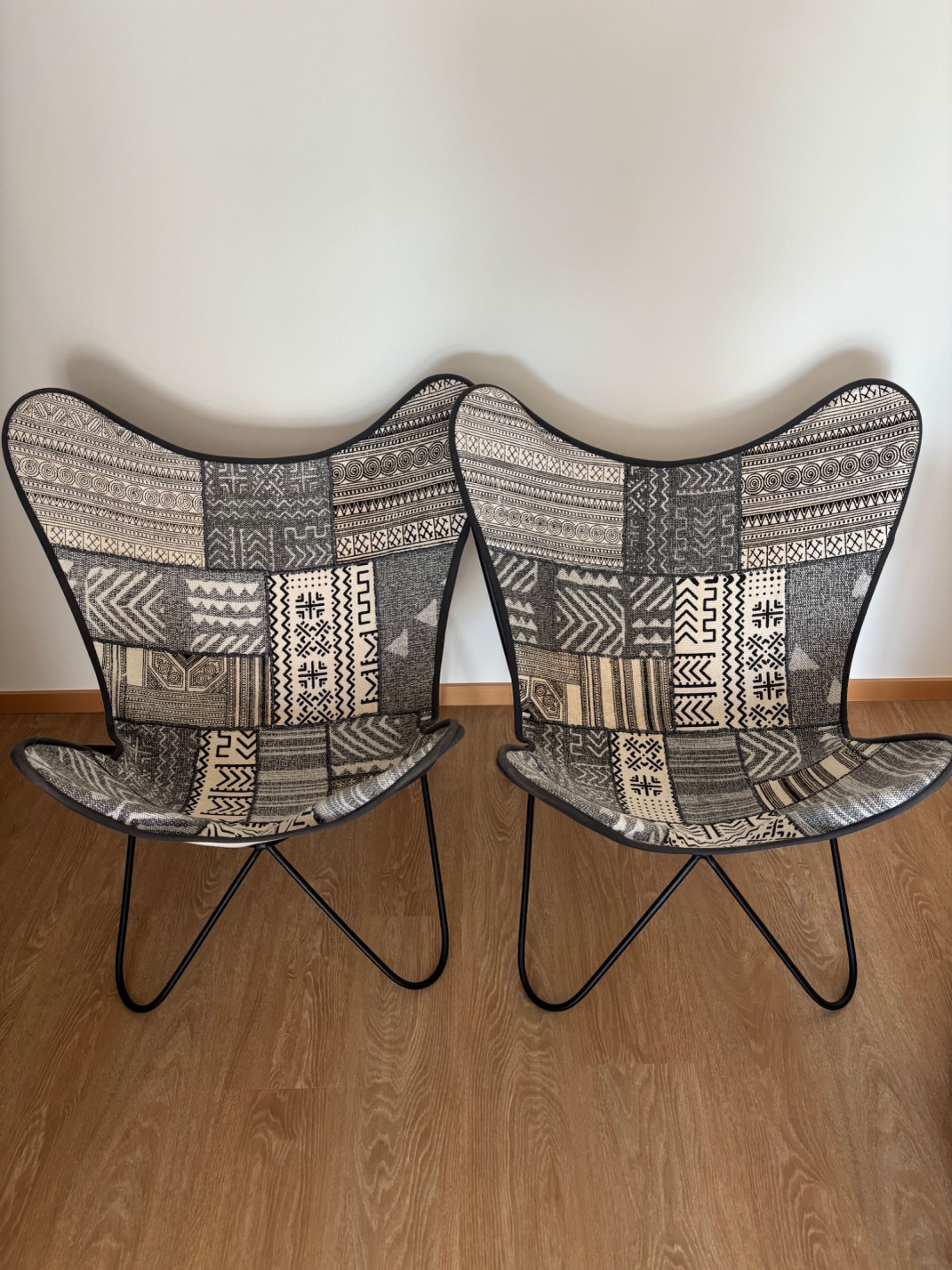 Cadeiras Borboleta com Lona estampada