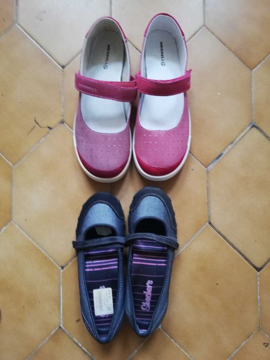 Sapatilhas Merrell 38 e Sketchers 35 só hoje 20