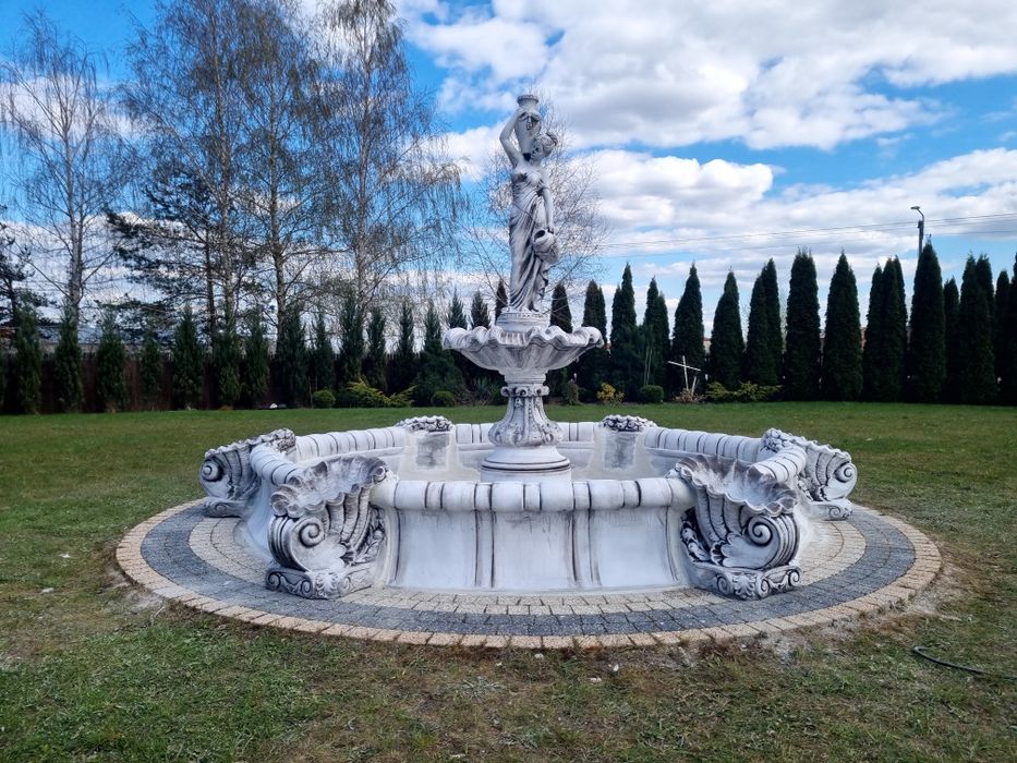 Fontanna MONTAŻ pompa ogrodowa betonowa kamienia BASEN