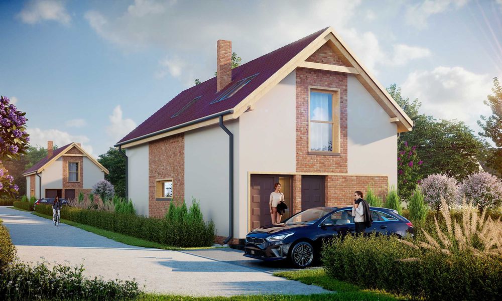 Działka z pozwoleniem na budowę dwóch budynków jednorodzinnych