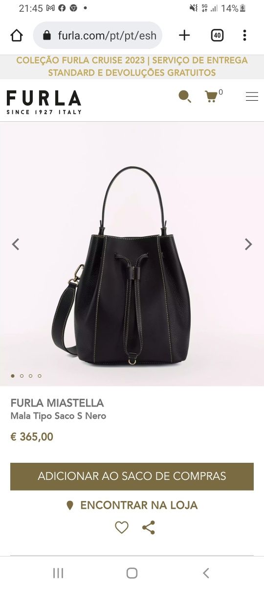 Mala furla em pele