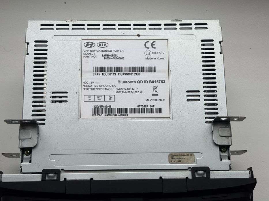 Оригинальна штатна автомагнитола KIA