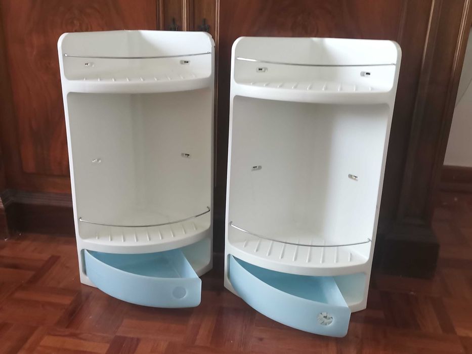 Suporte de canto duche c/ gaveta -  Dim 50x20x20 cm  6€ / 12€