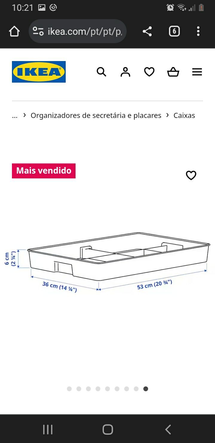 Caixa arrumação IKEA Kuggis