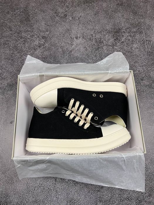 Низькі Rick Owens Ramones  Black White(Чорно-Білі),ріковенс,rickowens
