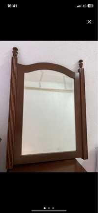 Espelho madeira (mogno com nogueira)