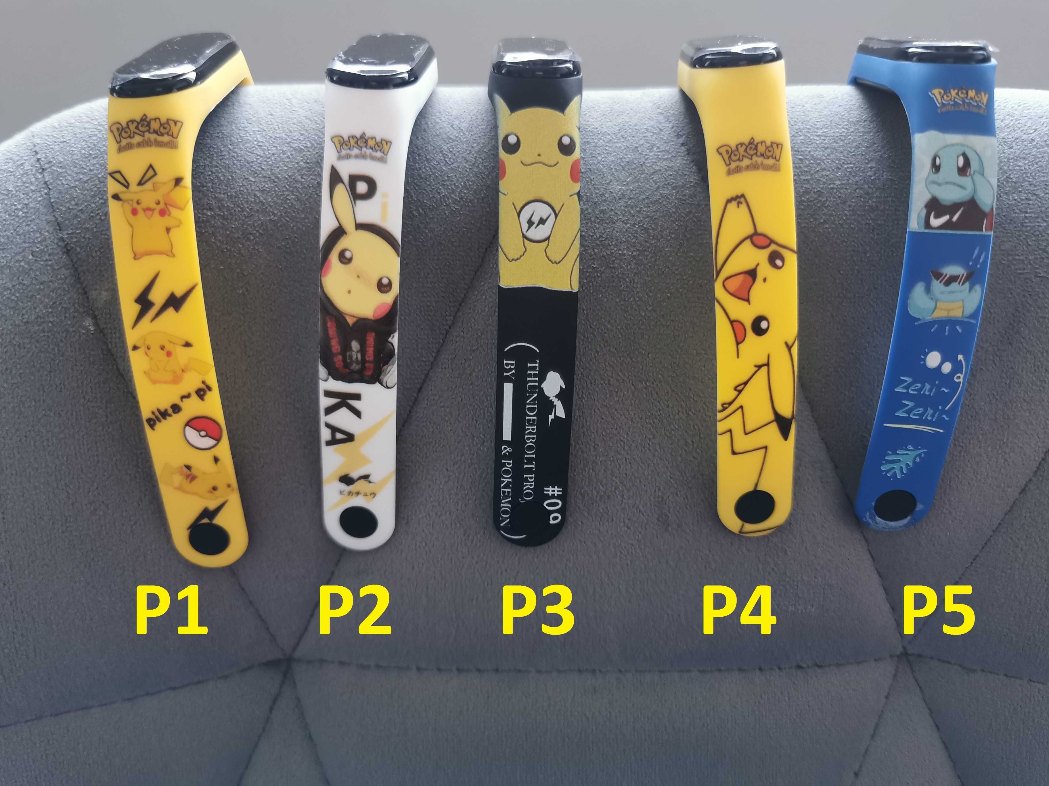 Zegarek Pokemon 20 wzorów LED Pikachu BAND + GRATIS ETUI