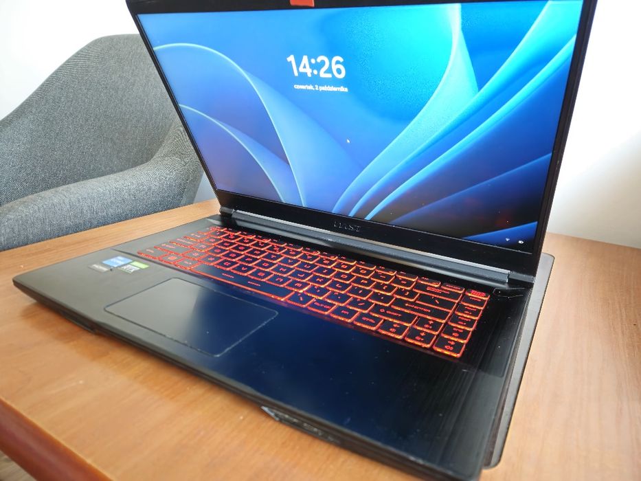 Laptop MSI GF63 Thin 11UC - RTX 3050, i5 11. gen, SSD 512 GB, 16 GB RA